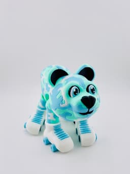 Camo Bears on Skates 3d model