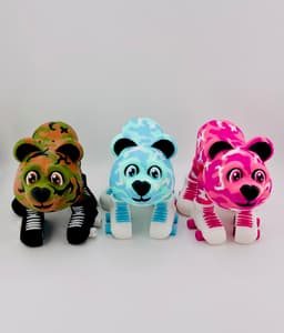 Camo Bears on Skates 3d model