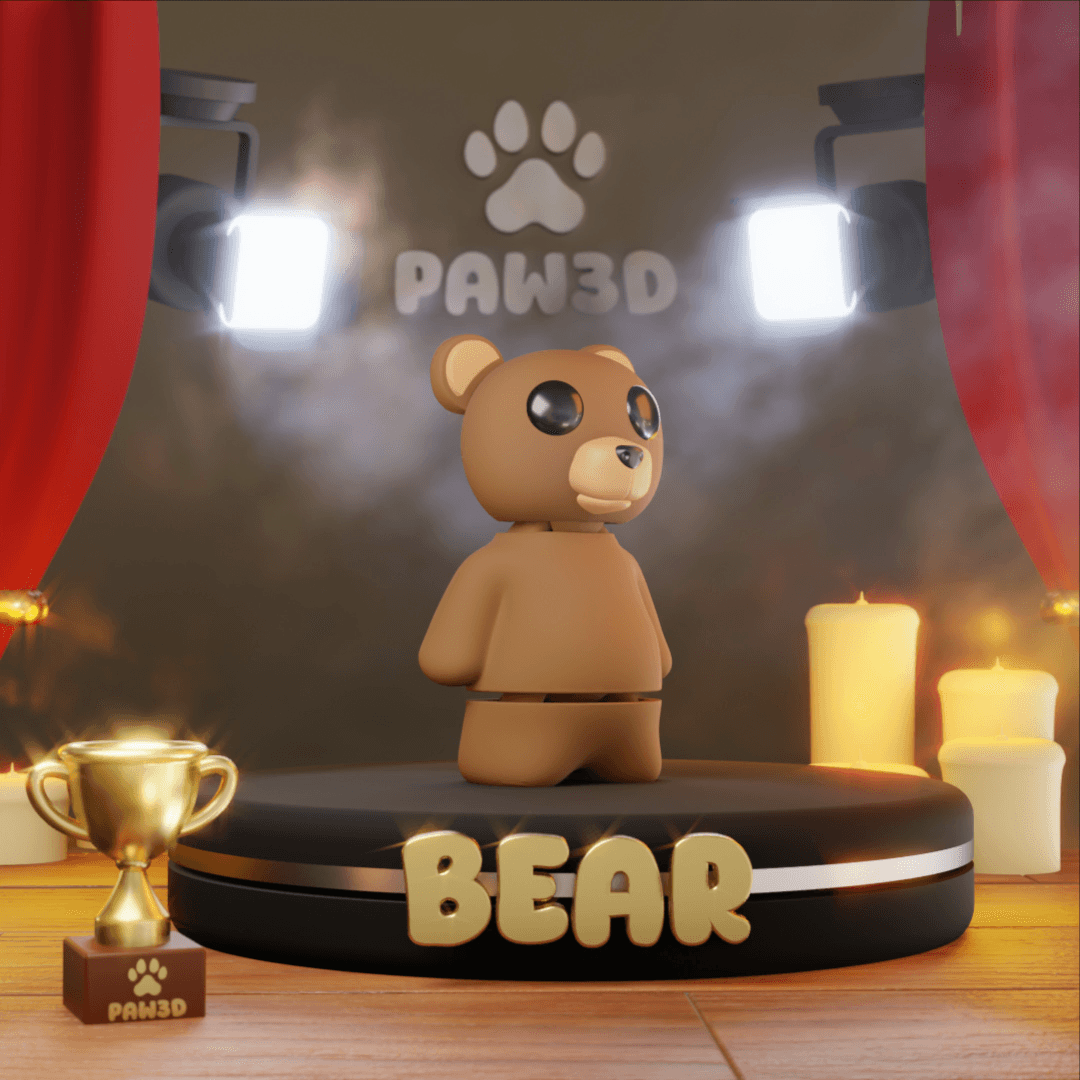 Flexi Bear 3d model