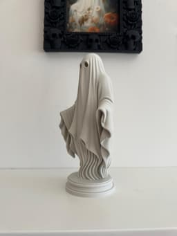 STL File Ghost Statue – Gothic Halloween 3D Printing File - Halloween STL 3d model