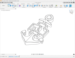 Rammstein Seemann anchor pendant 3d model