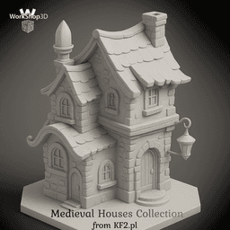 Medieval Cottage KF2 - Medieval Fantasy RPG Terrain - Workshop3D 3d model