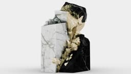 Gold Leaf on Marble 3d model