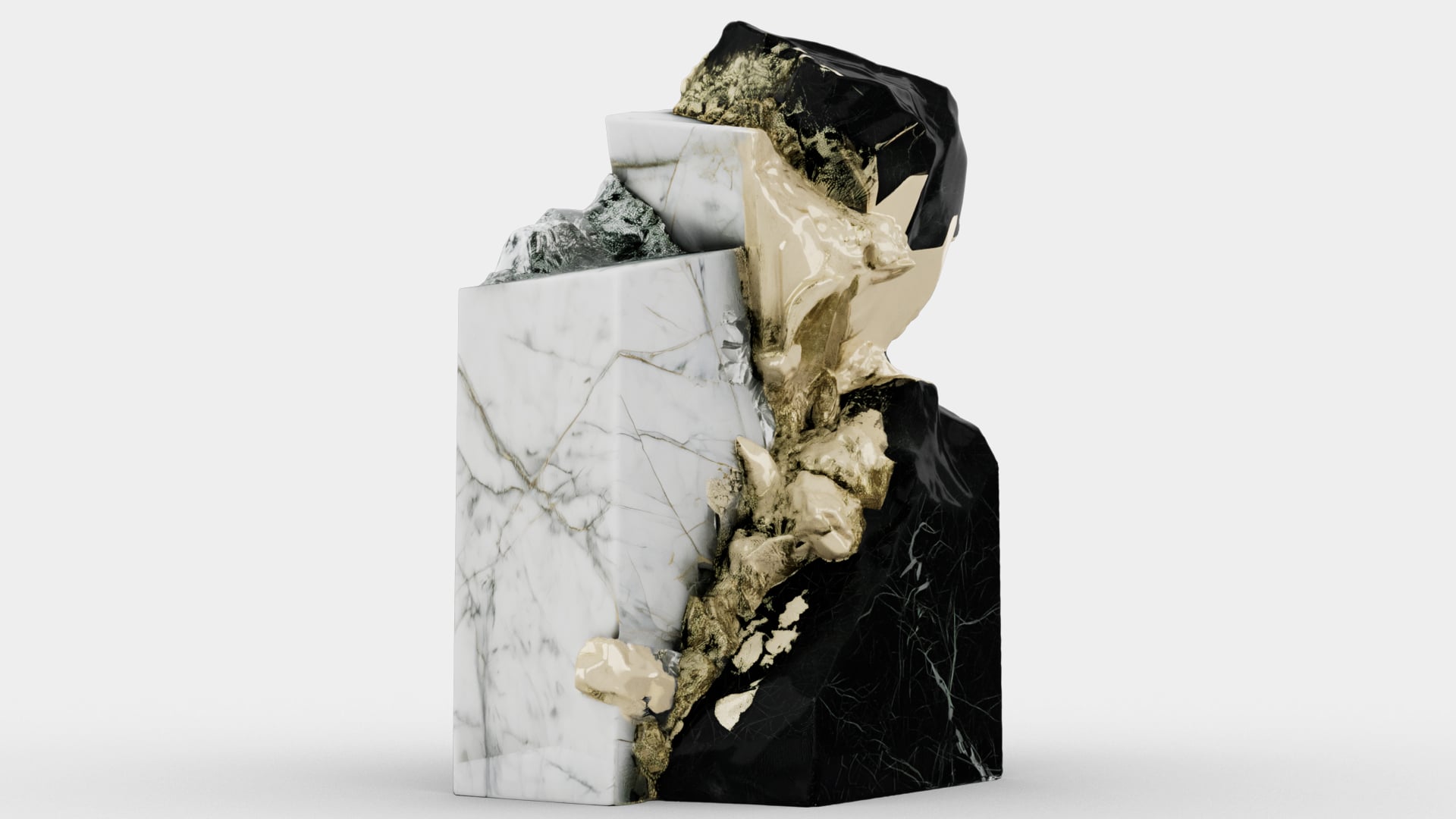 Gold Leaf on Marble 3d model