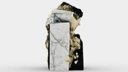 Gold Leaf on Marble 3d model