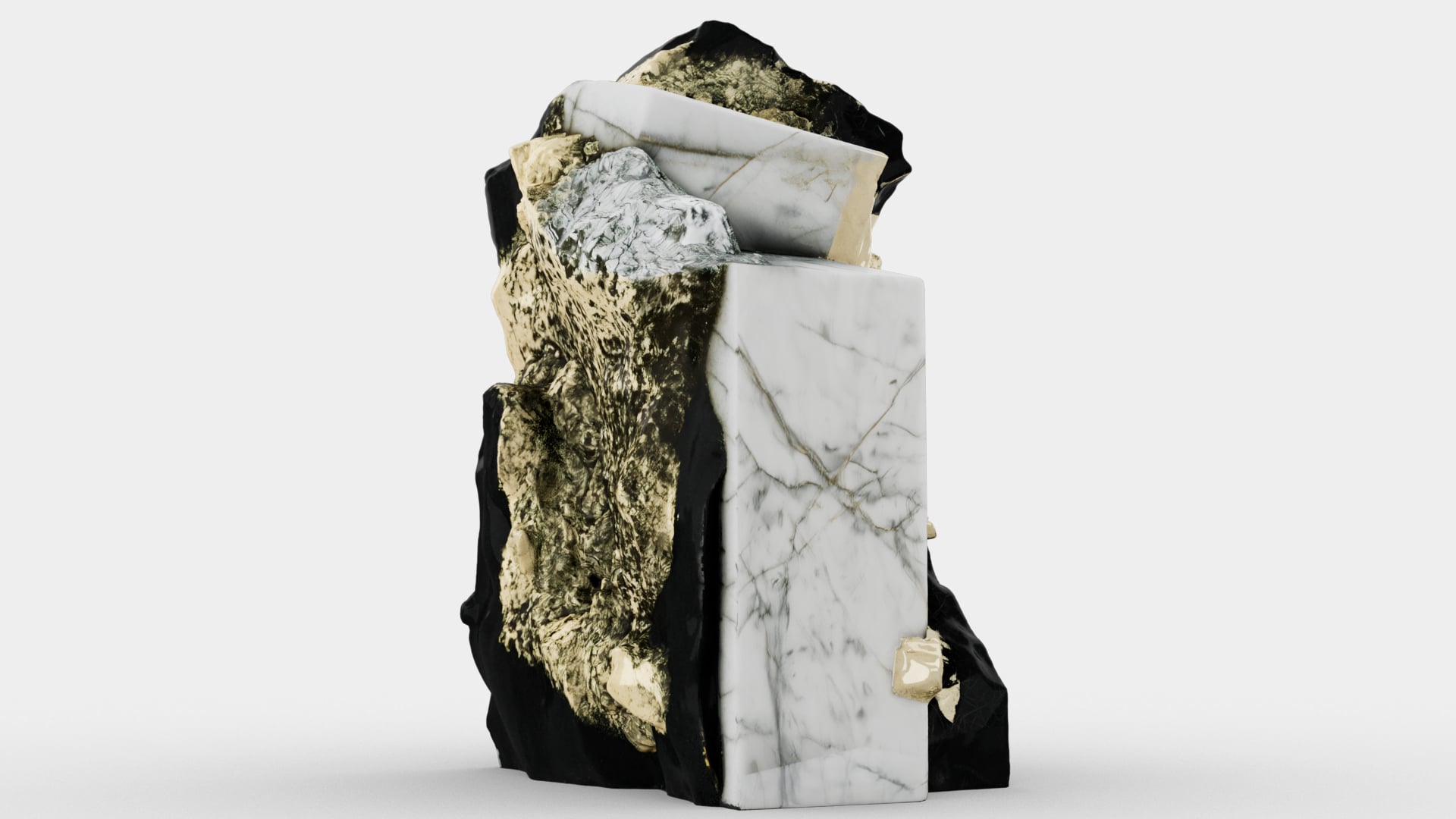 Gold Leaf on Marble 3d model