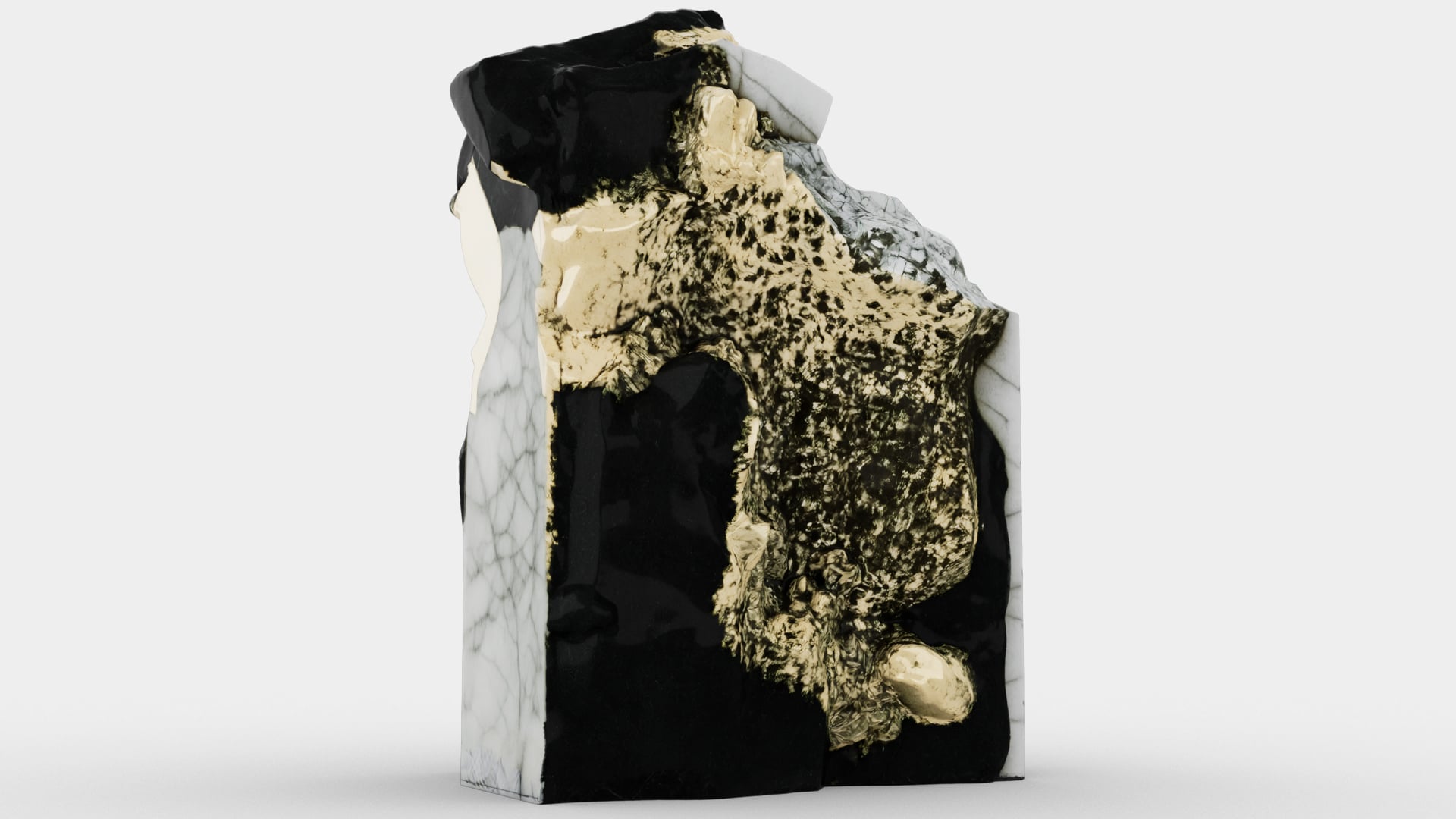 Gold Leaf on Marble 3d model