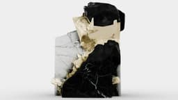 Gold Leaf on Marble 3d model