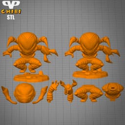 Blue Beetle Chibi STL for 3D Printing ChibiSTL 3DXM 3d model