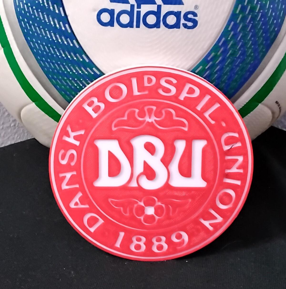 Denmark national football team coaster or plaque 3d model