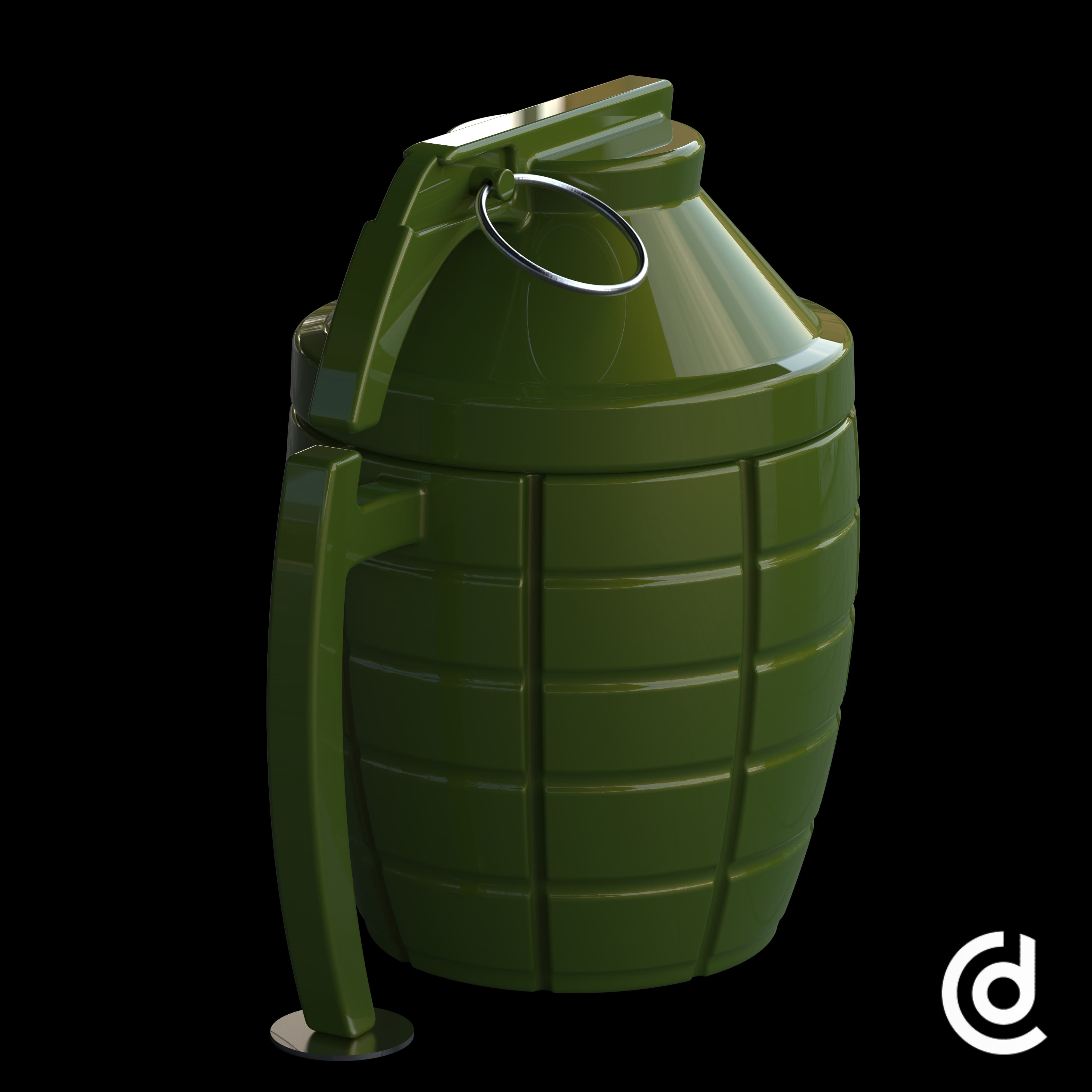 Can Grenade | 12oz Can cup 3d model