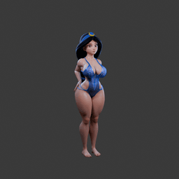 Curvy Princess 3d model