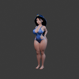 Curvy Princess 3d model