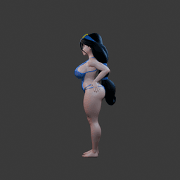 Curvy Princess 3d model