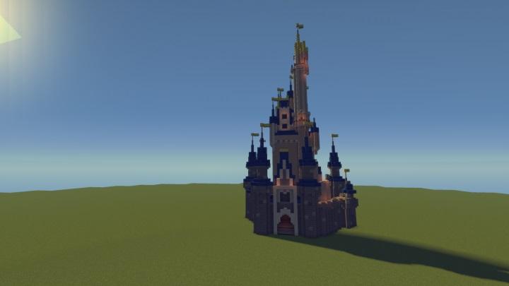 Minecraft Cinderella Castle II 3d model