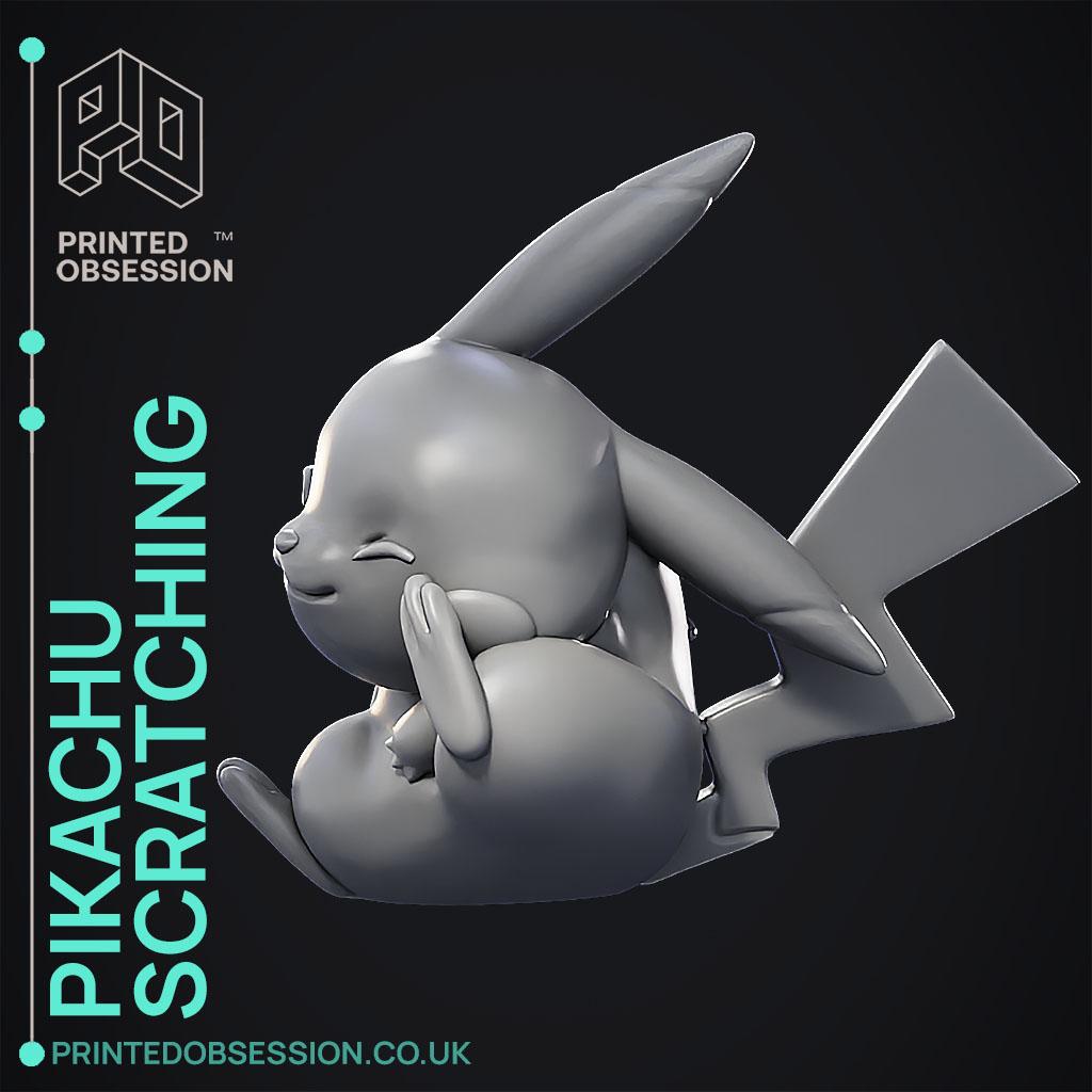 Pikachu - Scratching - Pokemon - Fan Art 3d model