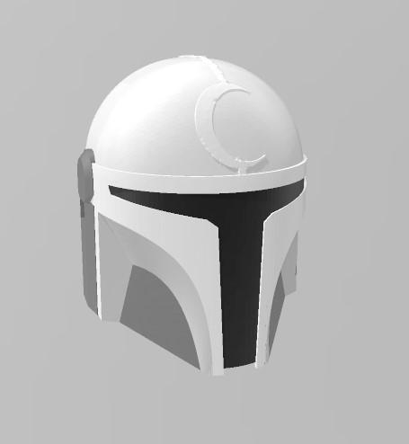 Mr. Knight Mandalorian Helmet 3d model