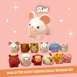 Rat: Lucky Chinese Zodiac Wiggles Set - Articulated, Print in Place, Animal Figures 3d model