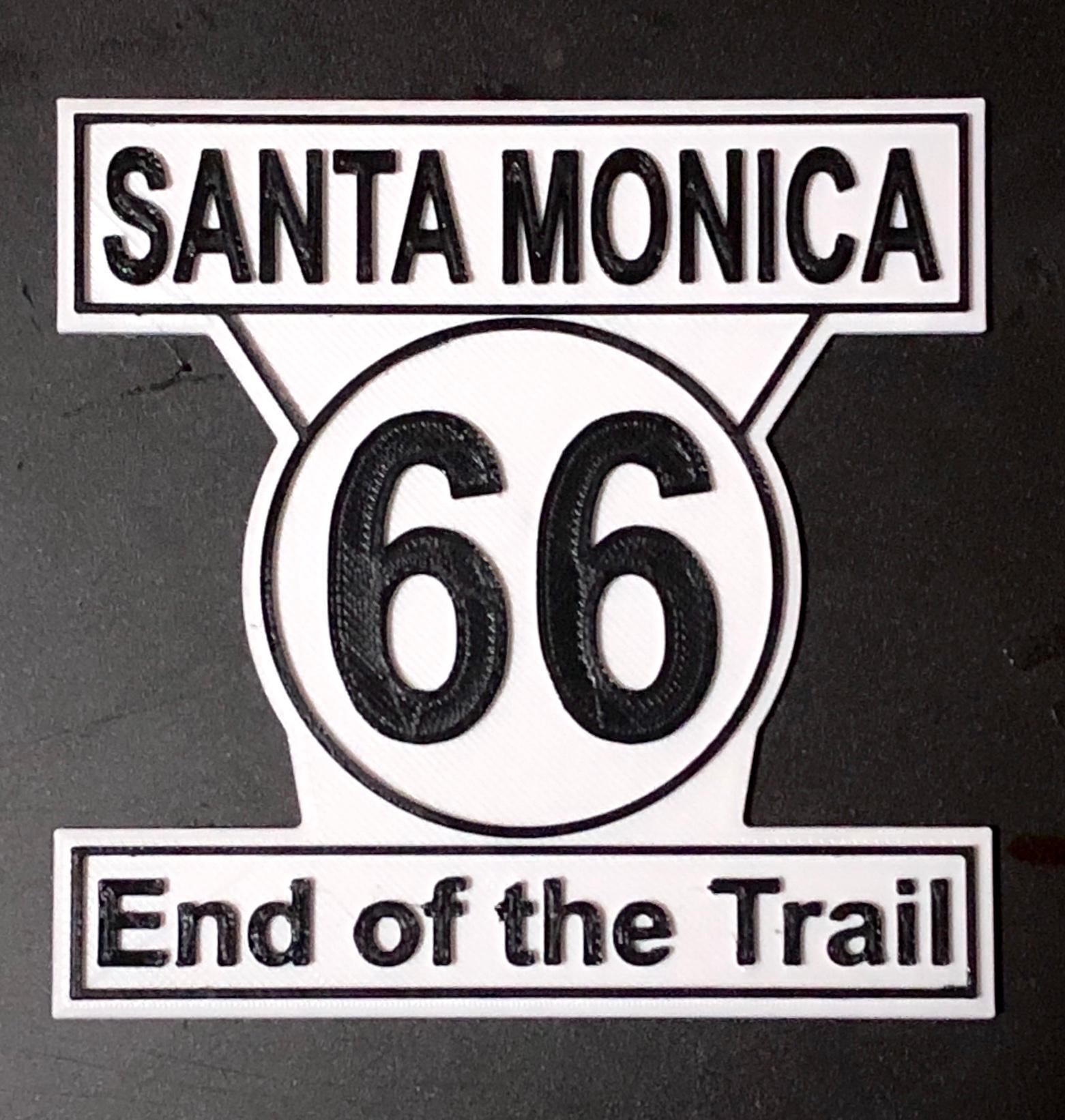 Route 66 Santa Monica.stl 3d model