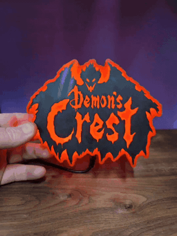 DEMON CREST LIGHT BOX OR STORAGE 3d model