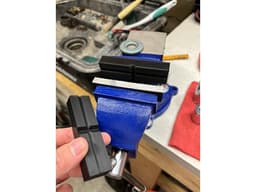 3" Bench Vise Magnetic Soft Jaws Multi-Grooved 3d model
