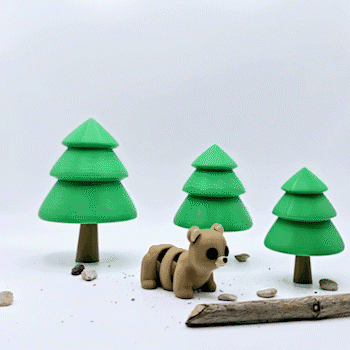 Flexi Baby Bear 3d model