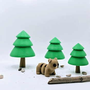 Flexi Baby Bear 3d model