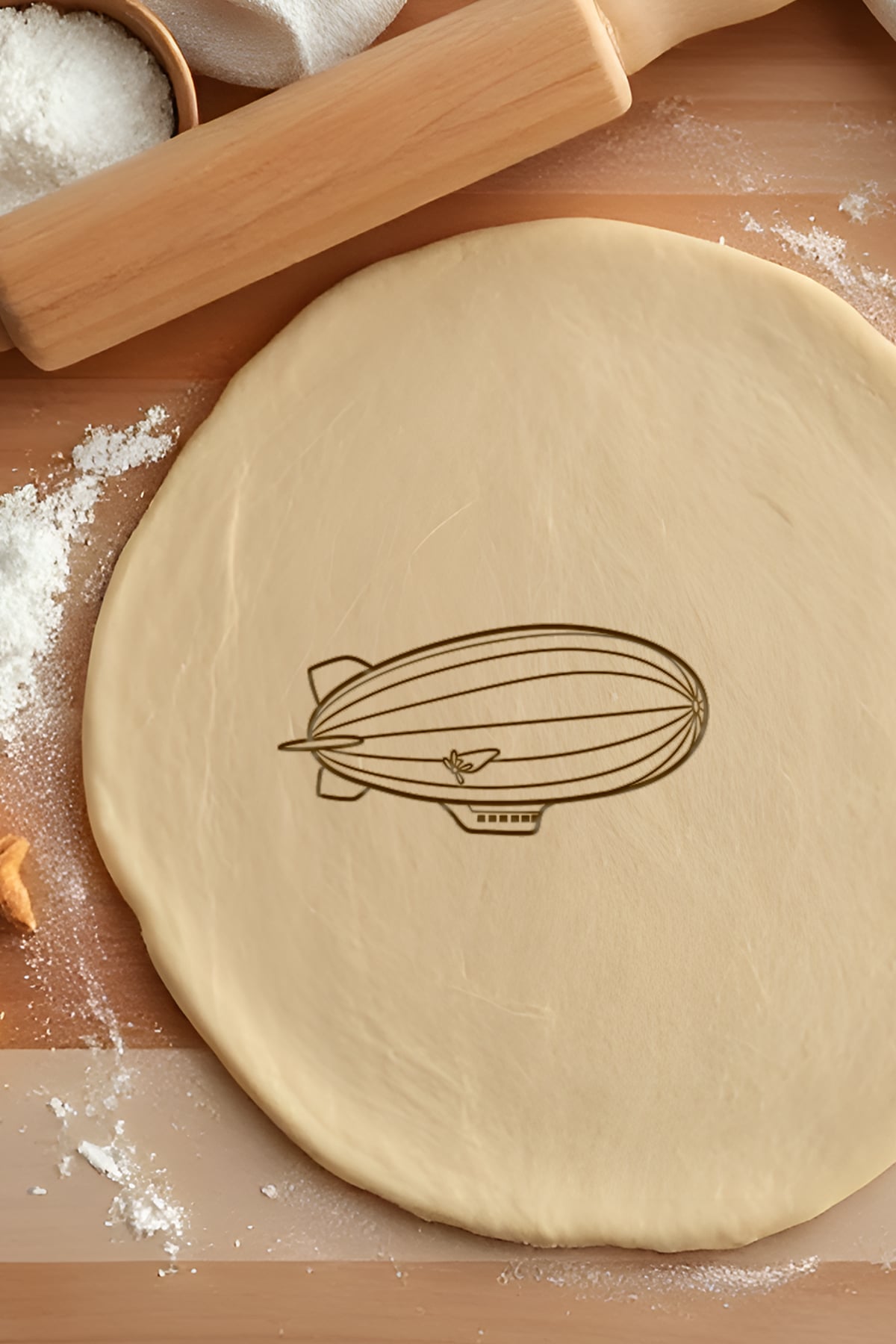 Zeppelin Cookie Cutter, Biscuit Cutter 3d model