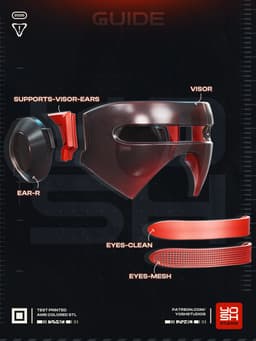Rivals Cyclops Visor 3D Printer STL file 3d model