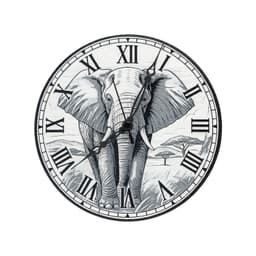 Elephant Wall Clock 3d model