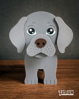 WEIMARANER GLASSES HOLDER 3d model