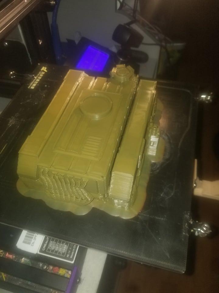 FHW: Twilight Panzer Tank Easy Print v1.2 Lazergun version 3d model