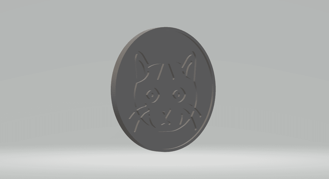 Cat coaster.stl 3d model