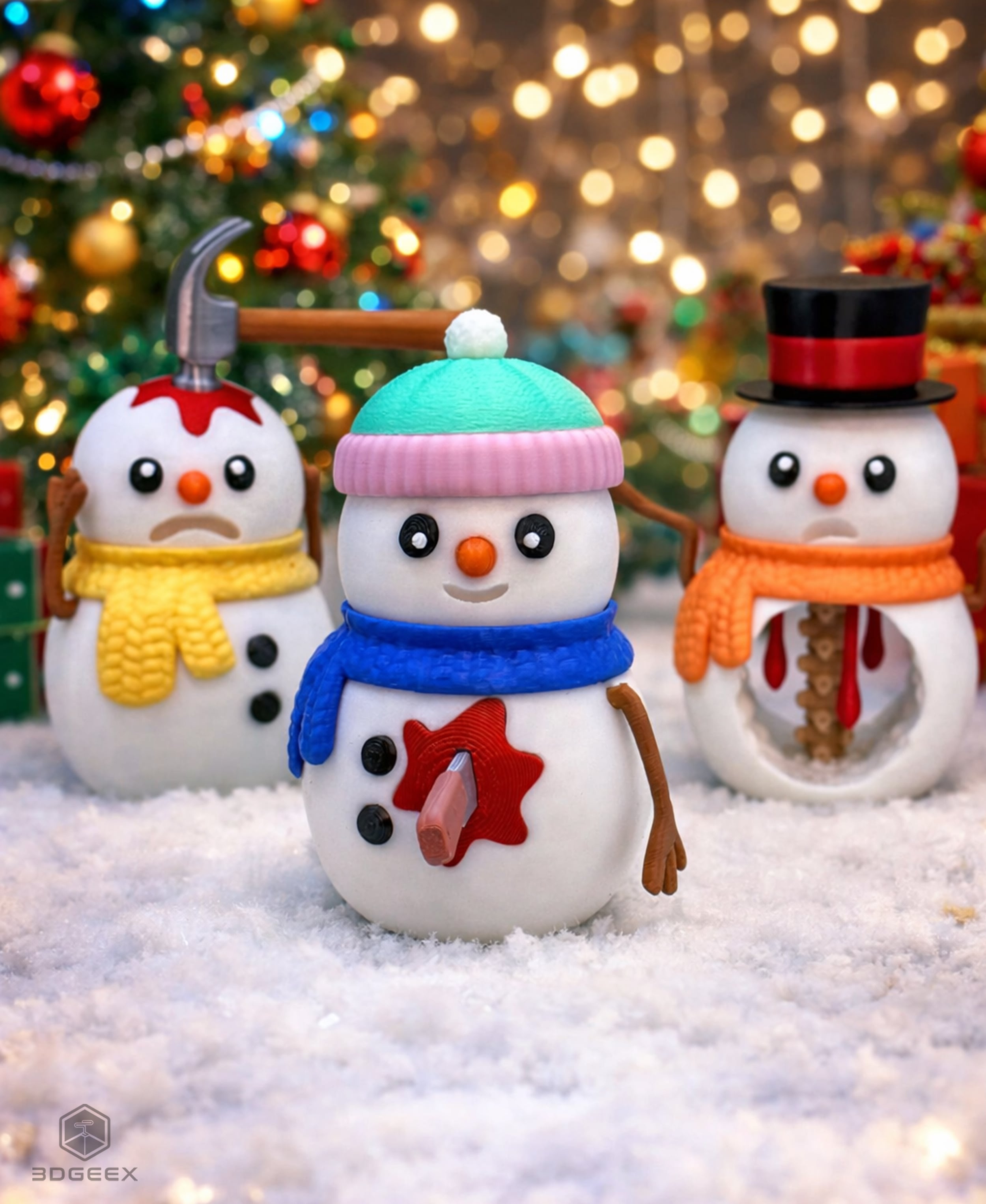 The Wounded Snowmen 3d model