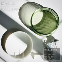 MALLA | Woven Wall Lamp E14/26/27 3d model