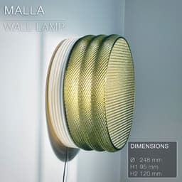 MALLA | Woven Wall Lamp E14/26/27 3d model