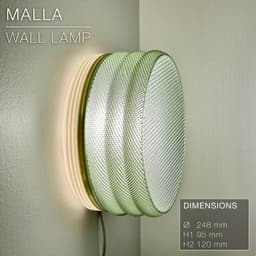 MALLA | Woven Wall Lamp E14/26/27 3d model