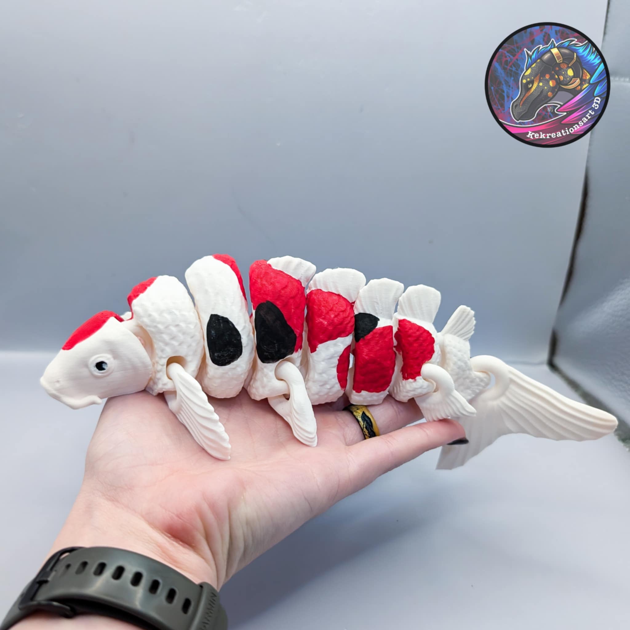 flexi koi fish 3d model