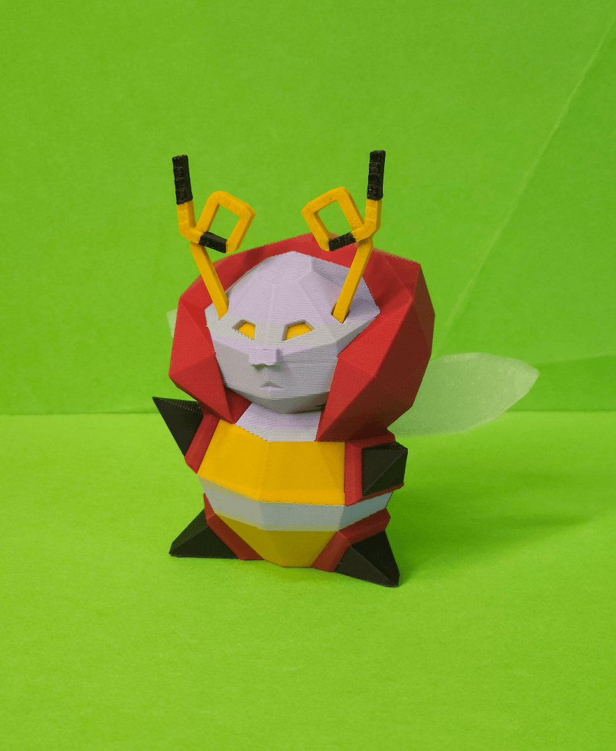 Volbeat Low Poly Pokemon 3d model