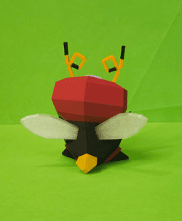Volbeat Low Poly Pokemon 3d model