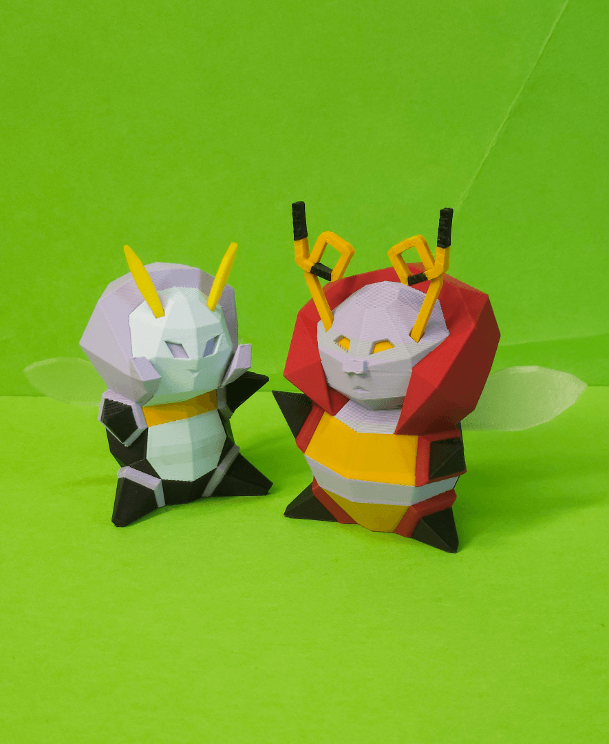Volbeat Low Poly Pokemon 3d model