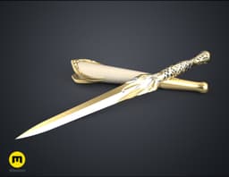 Galadriel’s Dagger & Sheath – Rings of Power 3d model