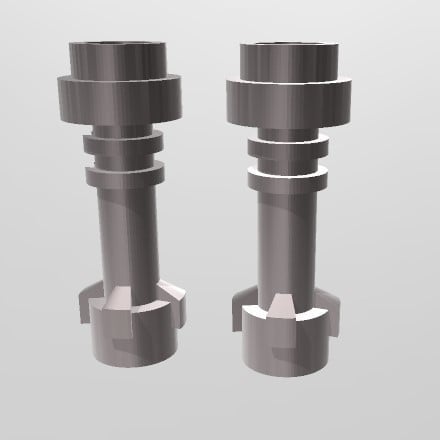 Lifesized Lego Lightsaber Hilt 3d model