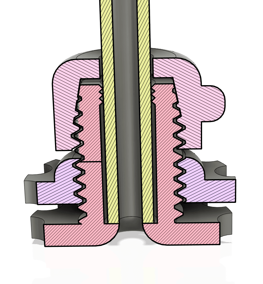 Filament storage box tube mount 3d model