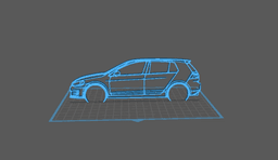 Volkswagen - Golf GTI Wall Art 3d model