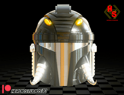 Black Mando Helmet 3d model