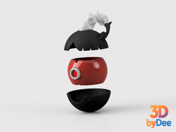 Darkrai Pokeball.3mf 3d model