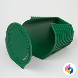 paper cup holder with handle - tall size 3d model
