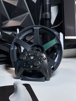 TE37v2 Wheel Controller and Headset Stand 3d model