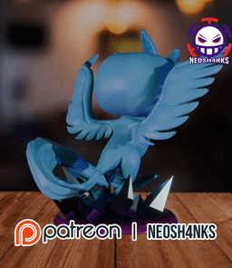 Articuno Funko style 3d model